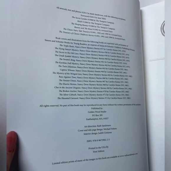 Golden Dreams: The Art of Ruth Sanderson Book Signed‎ First Edition